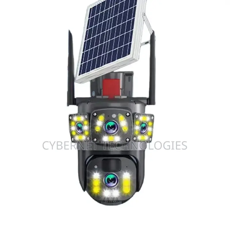 Solar 3 Lense CCTV Camera