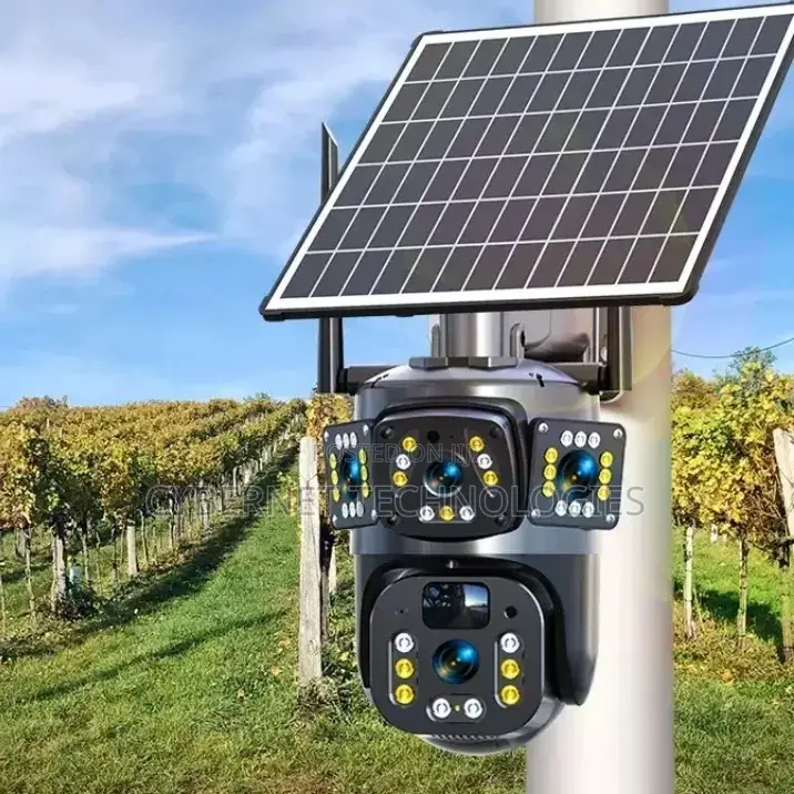 Solar 3 Lense CCTV Camera