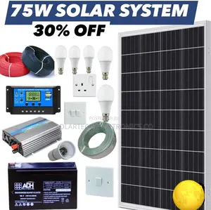 75W Solar Energy Full System Kit / Warranty Included
