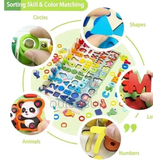 Innovative 7in 1 Montessori Kids Educative Puzzle