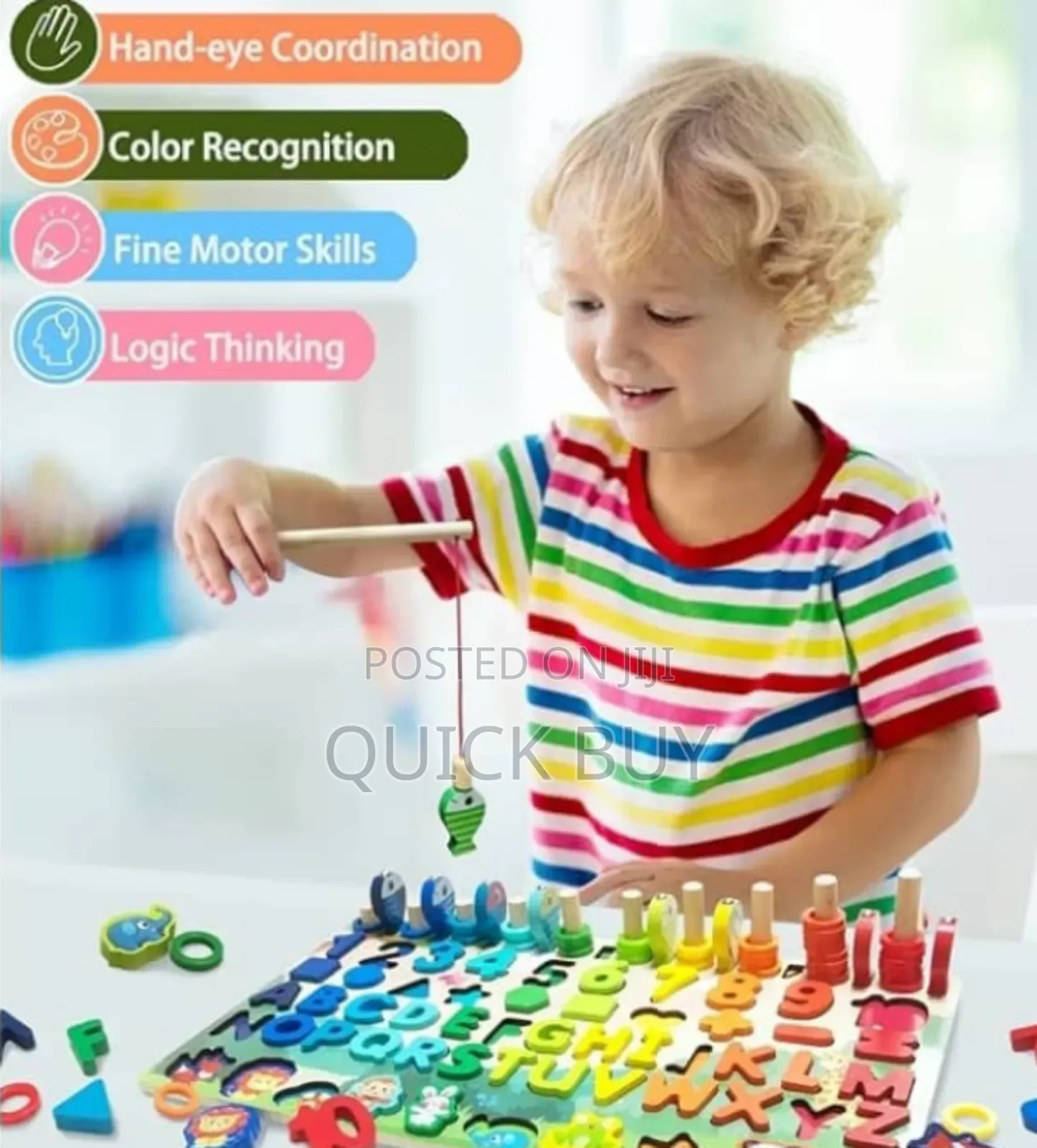 Innovative 7in 1 Montessori Kids Educative Puzzle