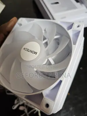 3 White ARGB Computer PC Case Fans - With RGB+Fan Control