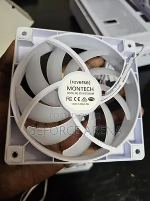 3 White ARGB Computer PC Case Fans - With RGB+Fan Control