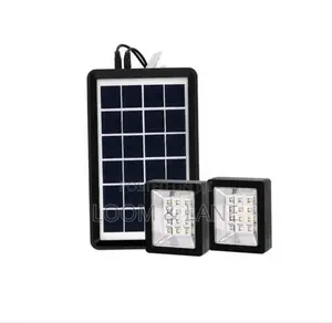 EASY POWER Mini Solar Lighting System With 2 Lights -Black