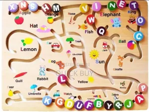 Developmental Kids Friendly Play Alphabet Game Puzzle Board