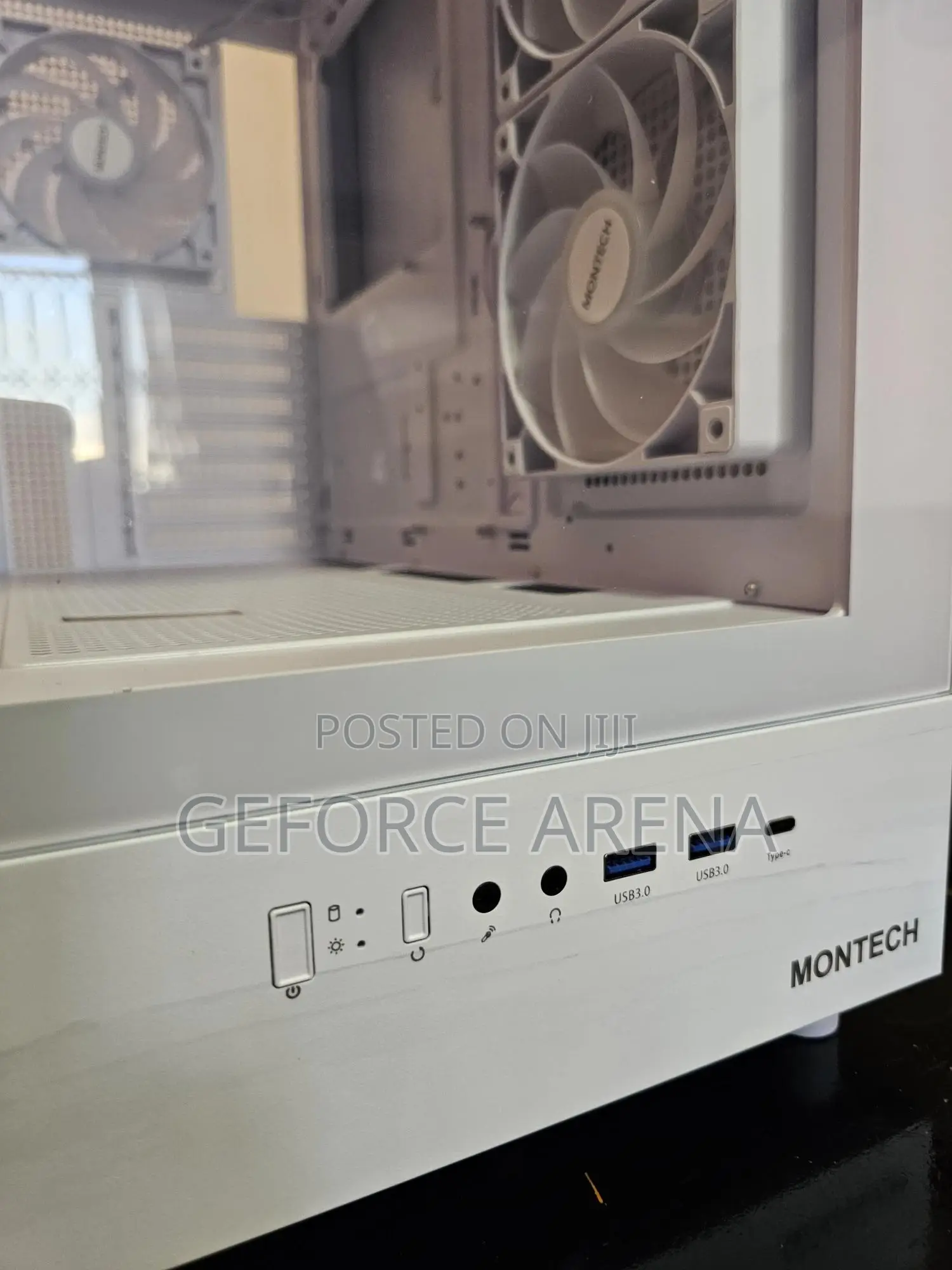 Montech XR - White/Black RGB Gaming Computer ATX Case