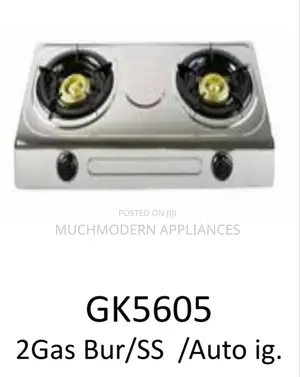 Geepas 2 Gas Burner Stove GK5605 
2gas Bur/Ss /Auto Ig.