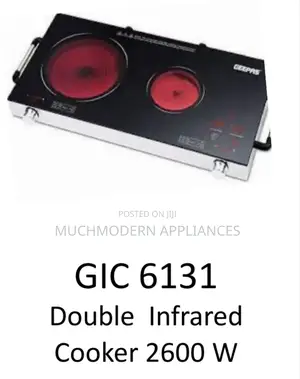 Geepas GIC 6131
Double Infrared 
Cooker 2600 W