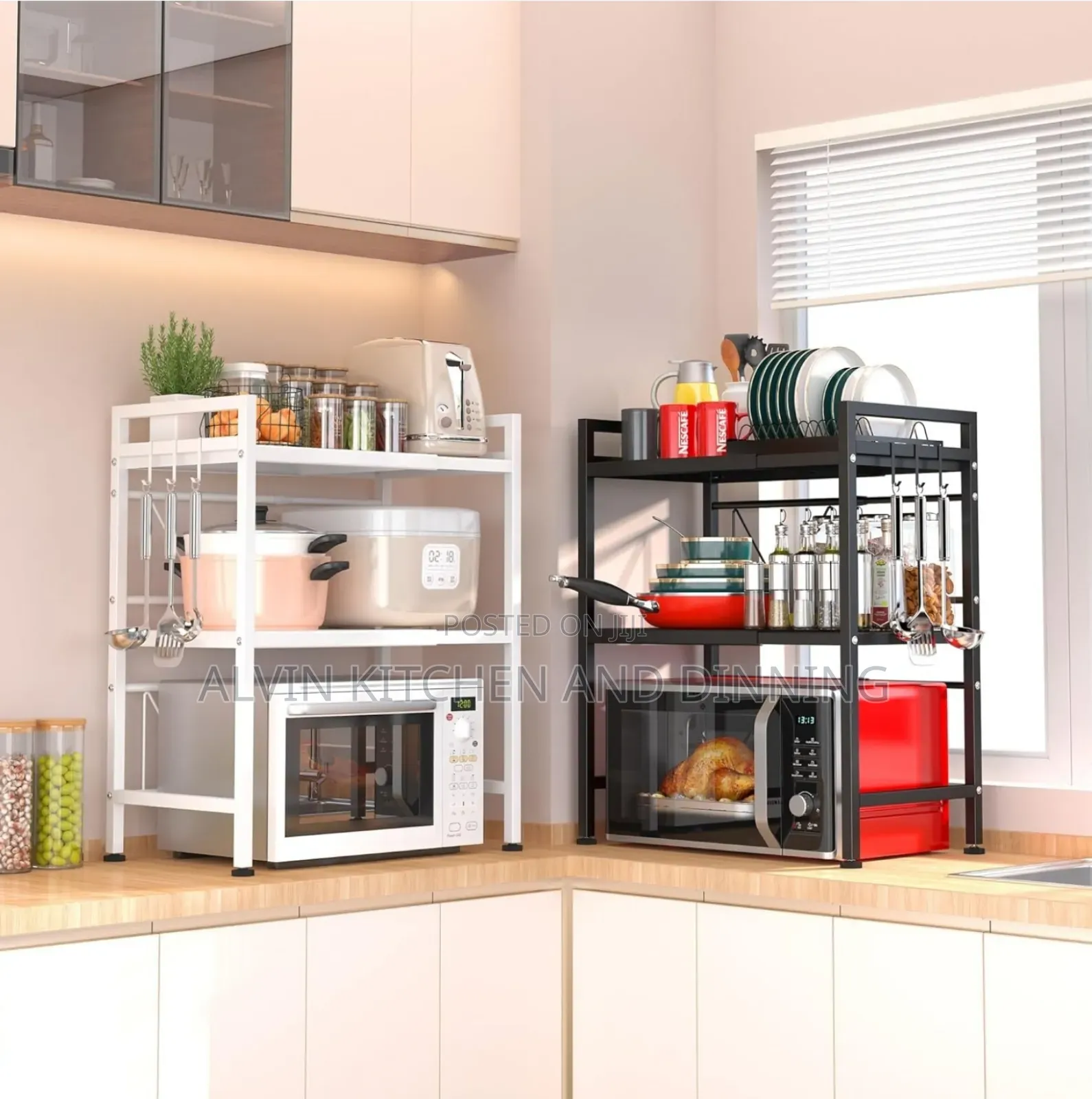 Microwave Oven Rack, Kitchen Spice Organizer
