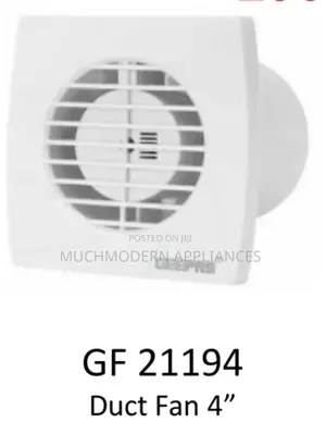 Gf 21194
Duct Fan 4" Geepas