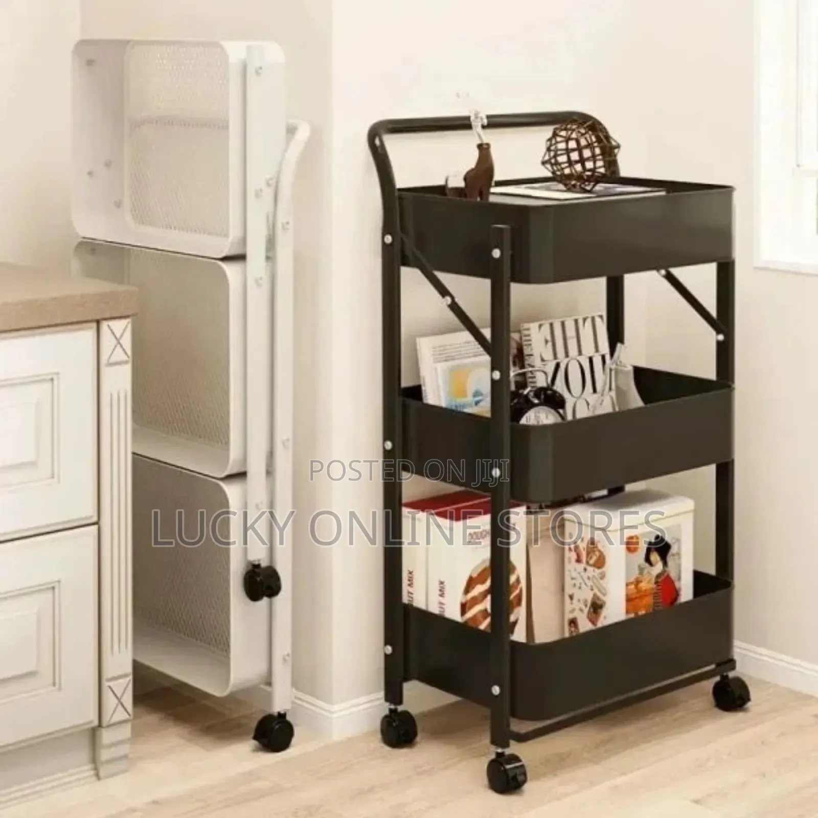 3 Tier Rolling Cart Kitchen