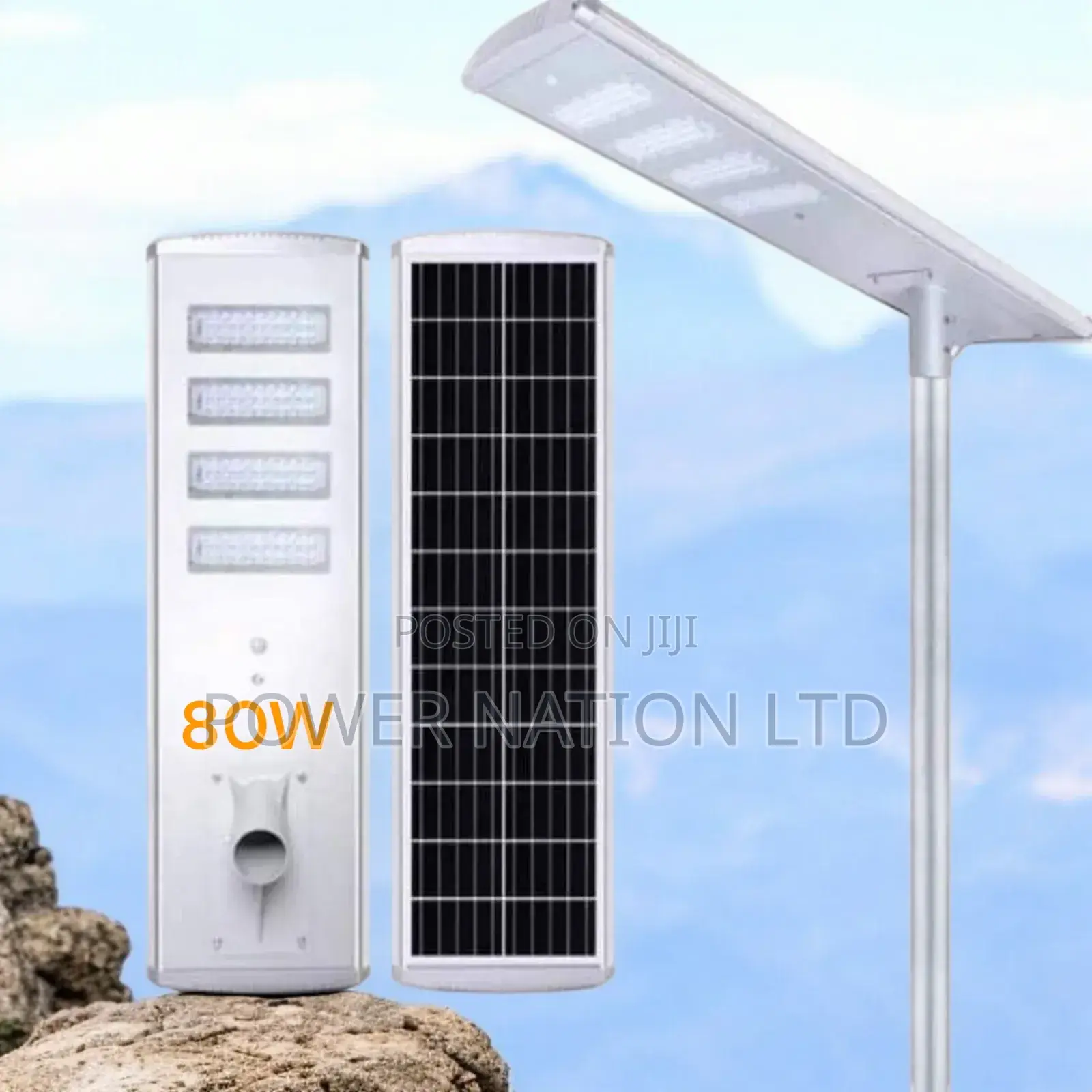 80w All in One Heavy Duty Integrated Solar Street Light