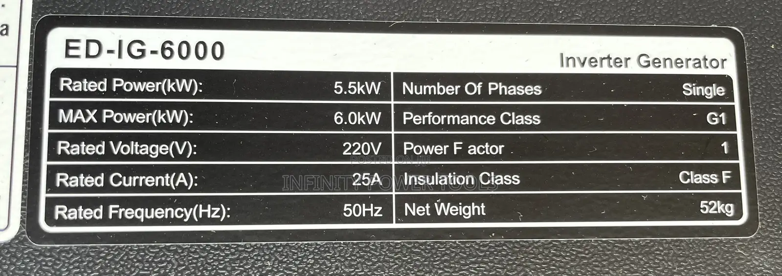 Inverter Generator 6kw