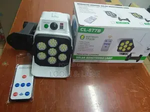 Solar Lamps SOLAR MONITORING LAMP With Motion Sensor