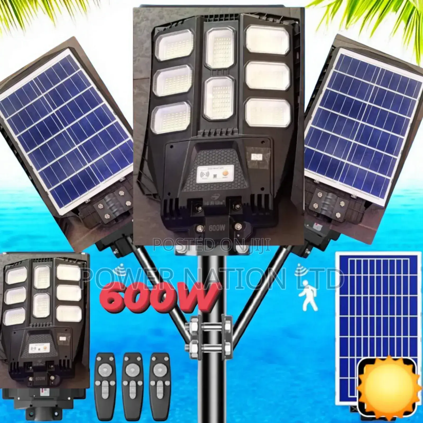 600w Heavy Duty Solar Street Light 8 Eyes