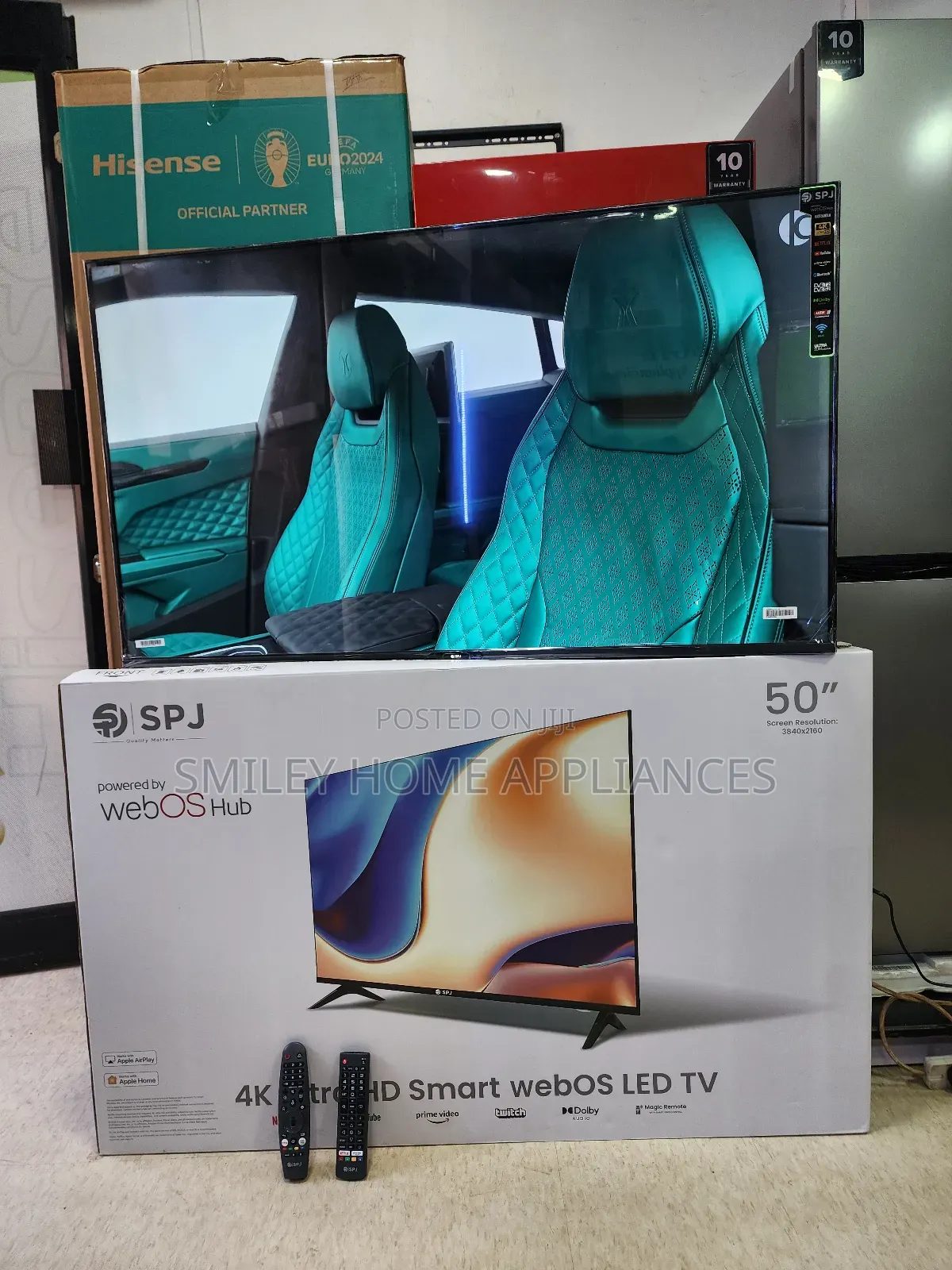 SPJ WEBOS Smart Tv 50inches With 2 Remotes