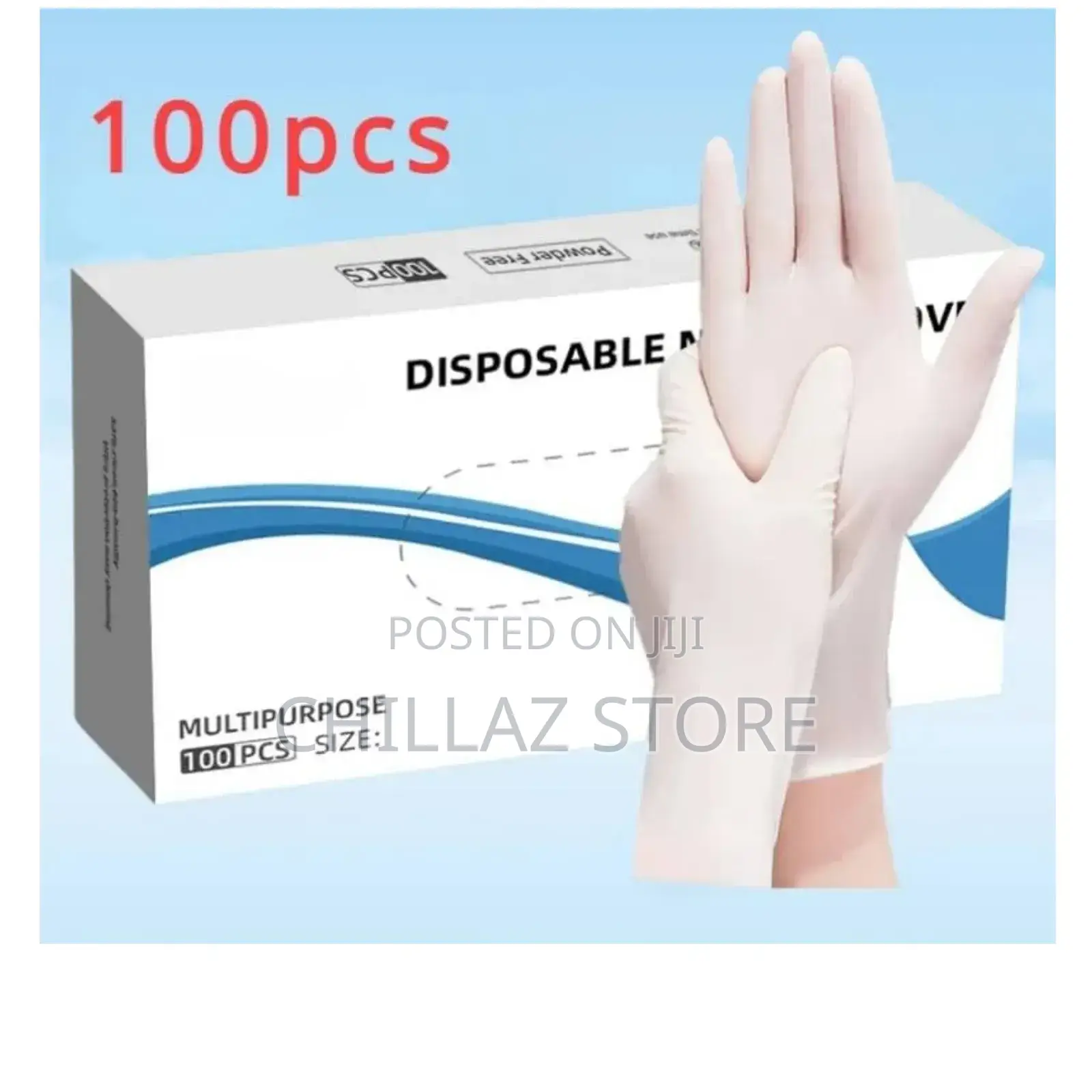 100pcs Disposable Nitrile Gloves.