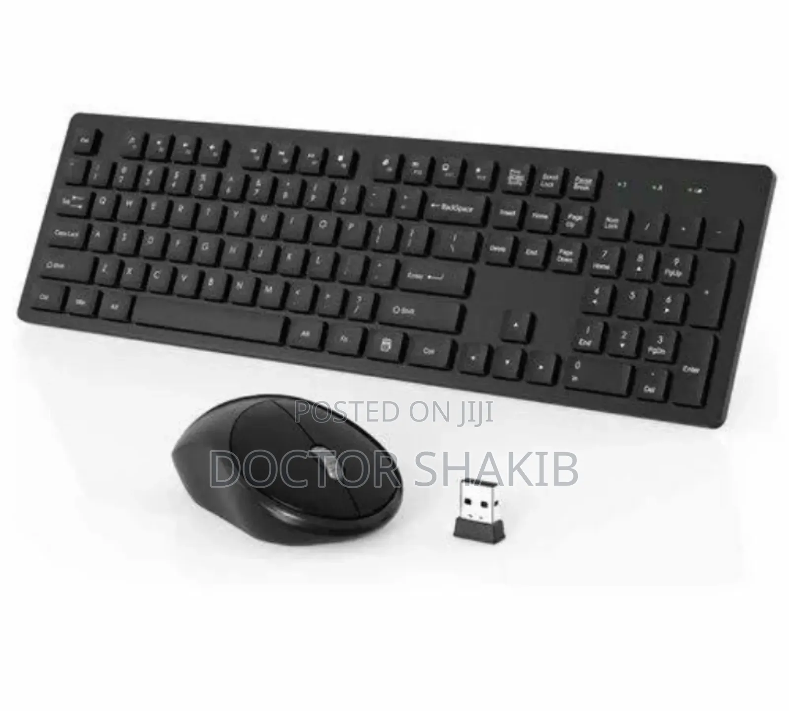 New 2.4G Wireless Keyboard and Mouse Combo-Black