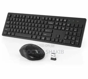 New 2.4G Wireless Keyboard and Mouse Combo-Black