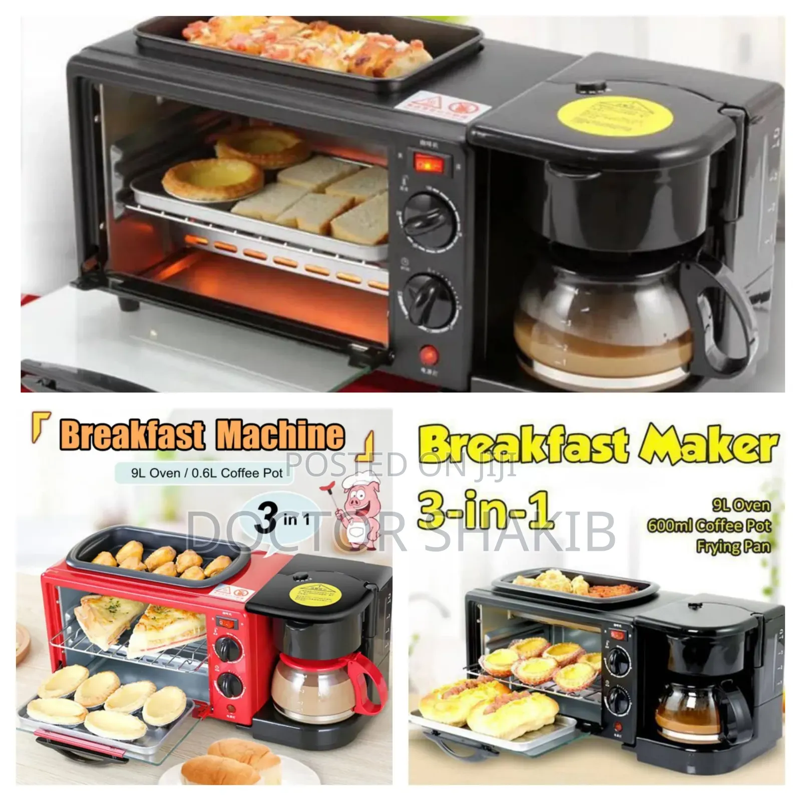 9L 3-in-1 Breakfast Maker Machine