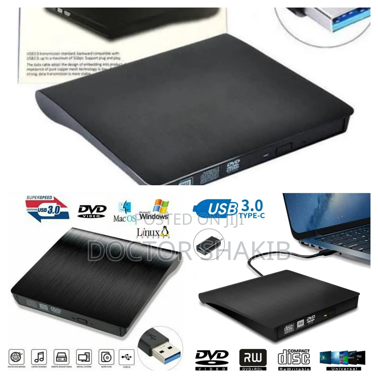 Pop-Up Mobile External DVD-Rw