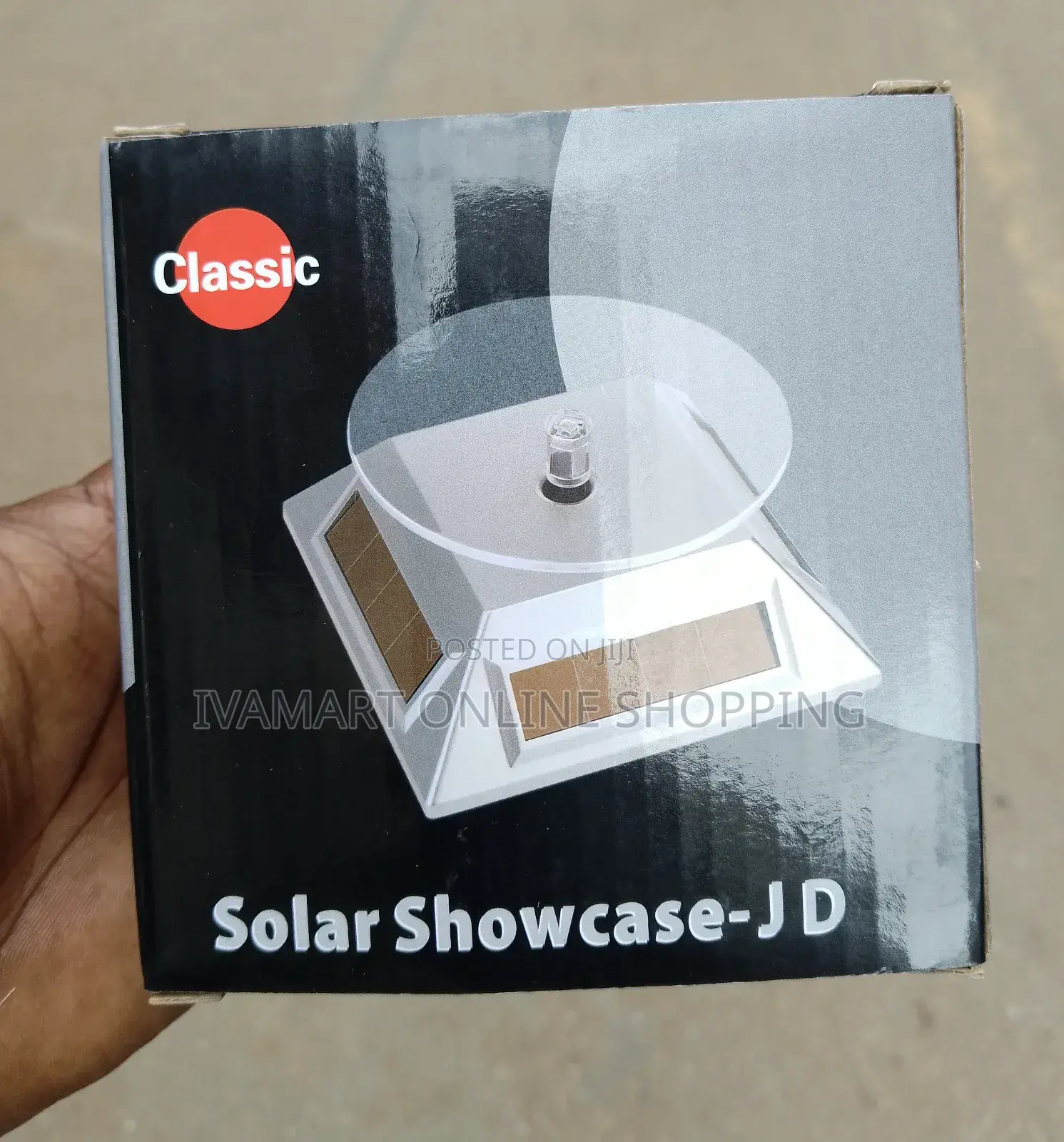 Multifunctional Mini Rotating Display Stand - Solar/ Battery