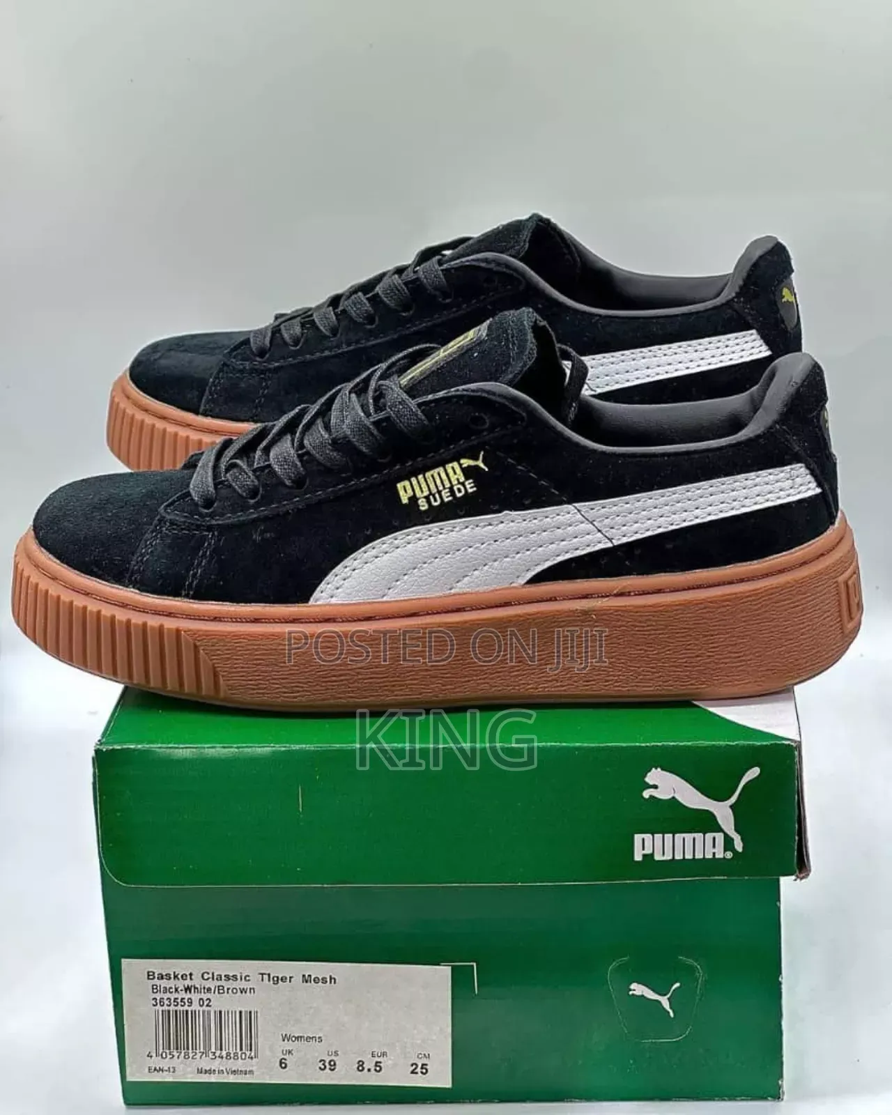 Lux PUMA Suede Platform Black Sneakers