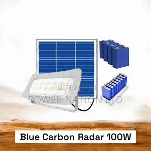 100w Blue Carbon Radar Solar Flood Light