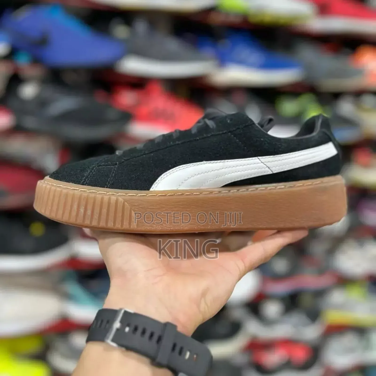 Exact PUMA Suede Platform Black Sneakers