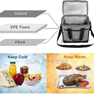 Insulated 2-Layer Lunch Box Bag Leak-Proof