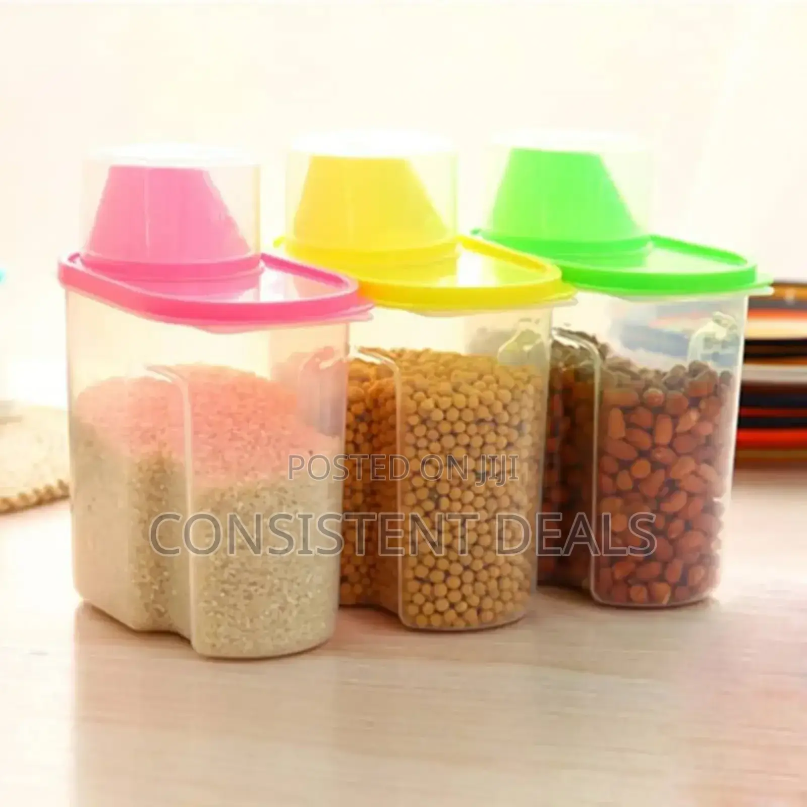 Plastic Clear Dry Food Storage Containers