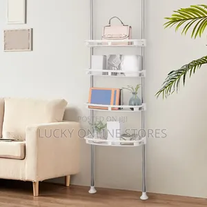 Telescopic 4 Tier Bathroom Shelf