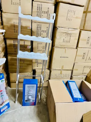 Telescopic 4 Tier Bathroom Shelf