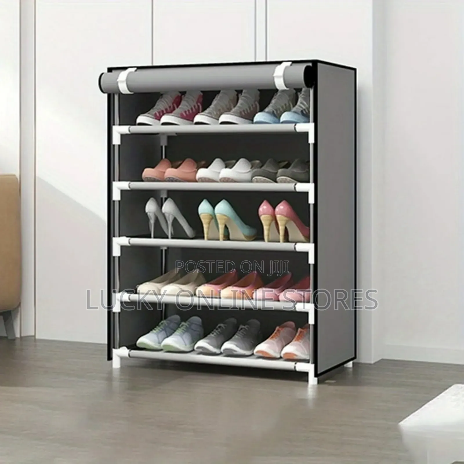 5 Tier Shoe Rack With Cover