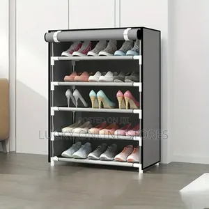 5 Tier Shoe Rack With Cover
