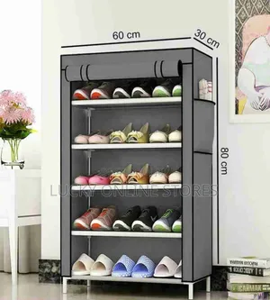 5 Tier Shoe Rack With Cover