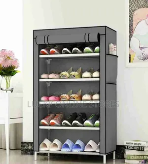 5 Tier Shoe Rack With Cover