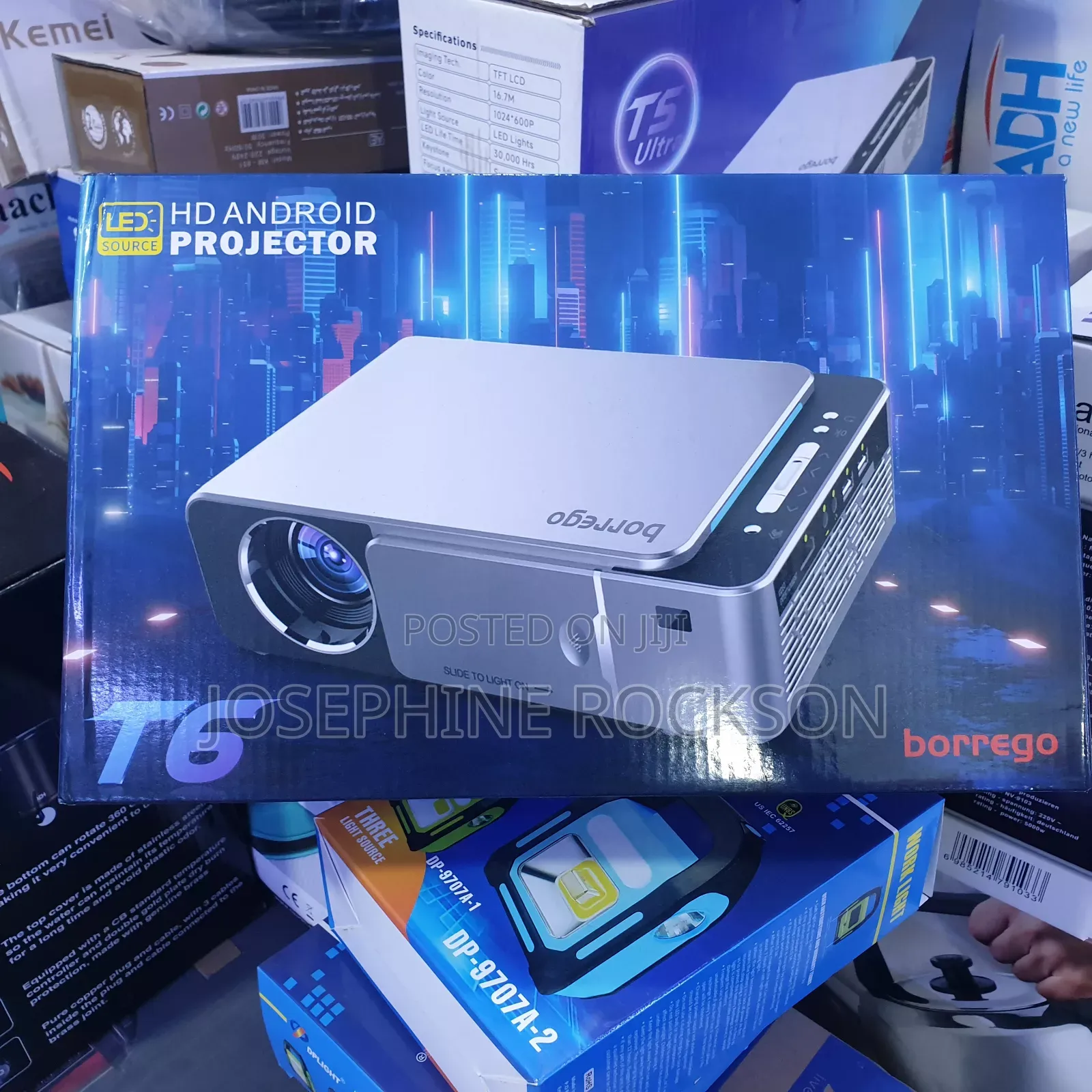 Projector Borrego T6 Projector Wi Fi