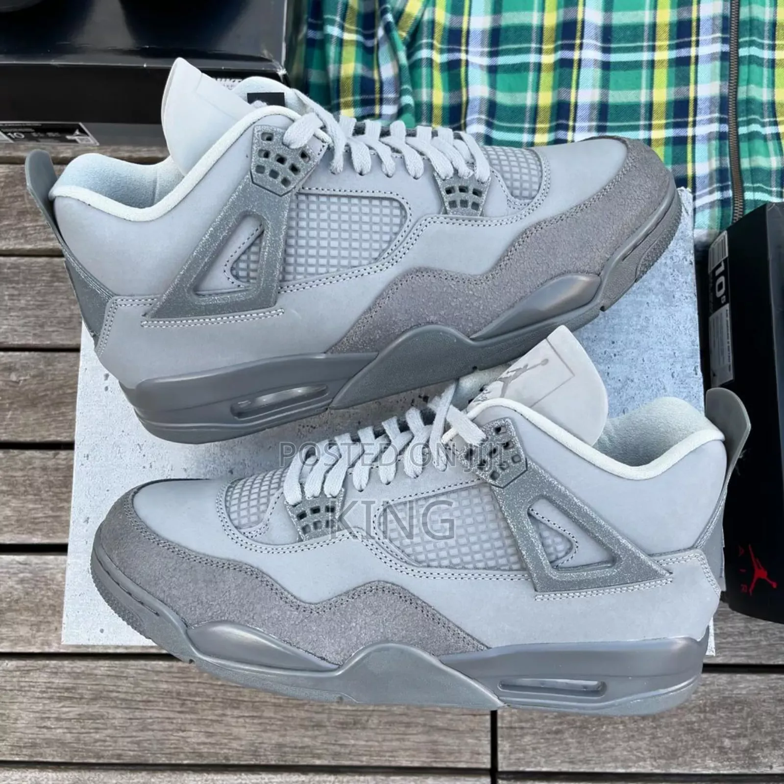 Certified Air Jordan 4 Retro SE "Wet Cement''