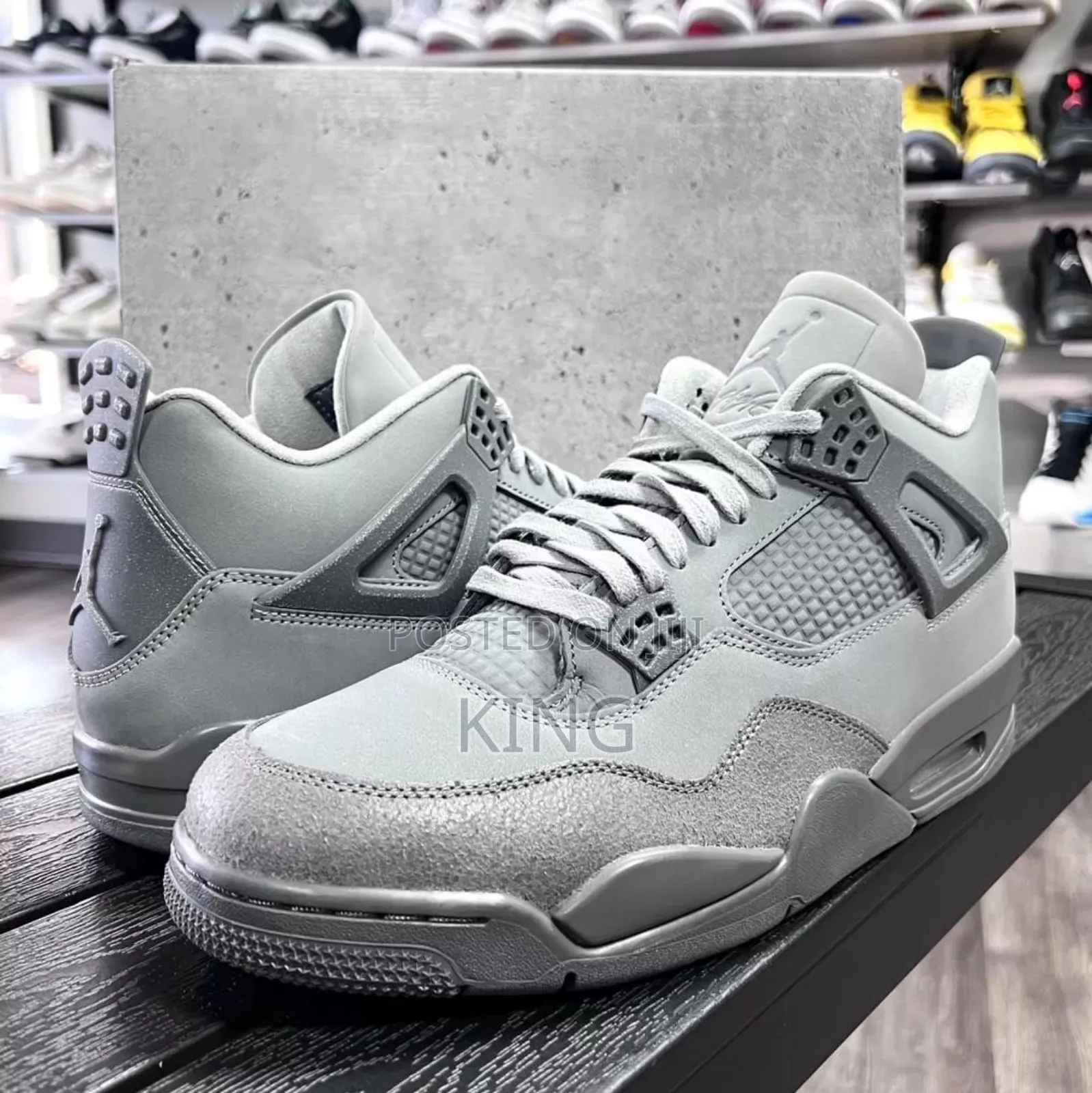 Solid Air Jordan 4 Retro SE "Wet Cement''