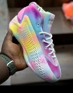 Original Rainbow Adidas Anthony Edward 1 Basketball Sneakers