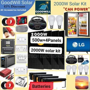 Durable 2000W Solar System Full Kit Jk