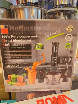 Hoffman 5 In1 Stainless Steel Immersion Hand Mixer Blender
