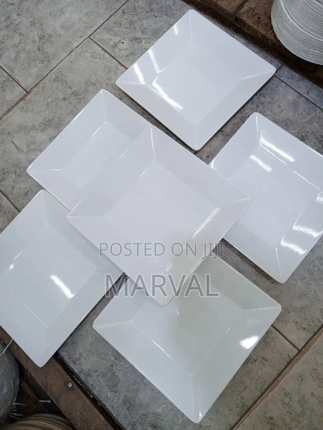 6pcs Square Melamine