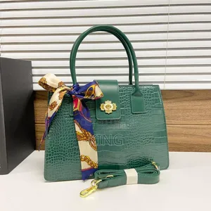 Chic Scarfed Handbag
