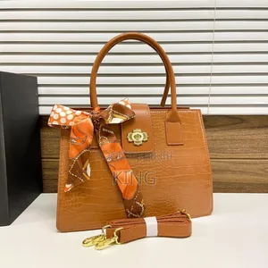Stylish Scarfed Handbag