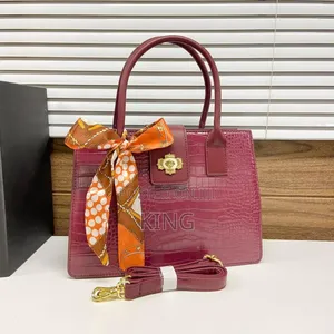 Modish Scarfed Handbag