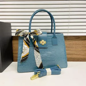 Up-to-Date Scarfed Handbag