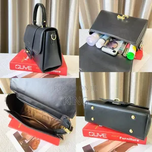 Fuzzy Lock Buckle Handbag