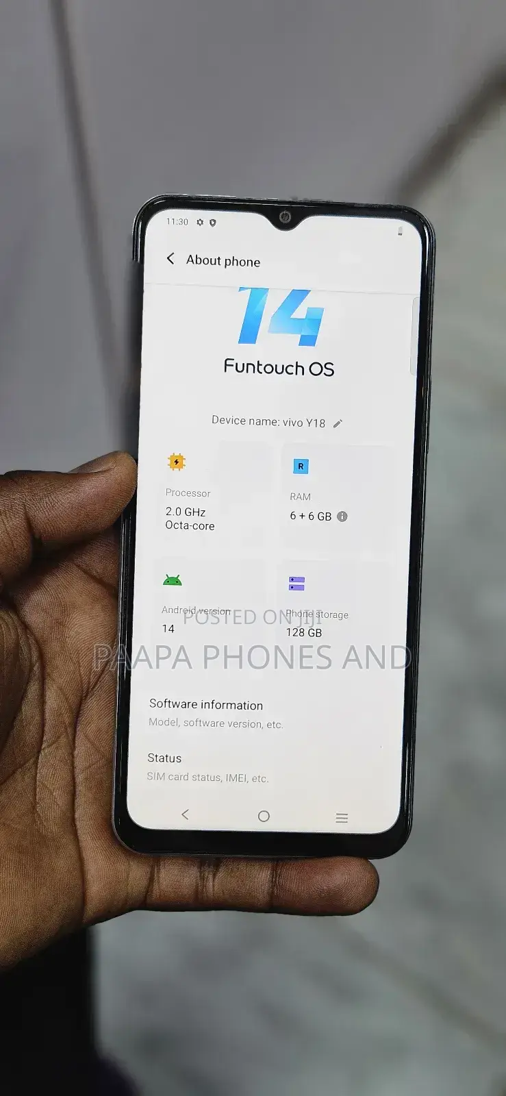 Vivo Y18 128 GB Blue